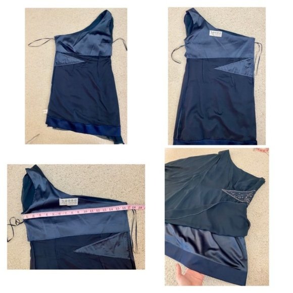 Free People Deep Sapphire one shoulder dress - Picture 8 of 12